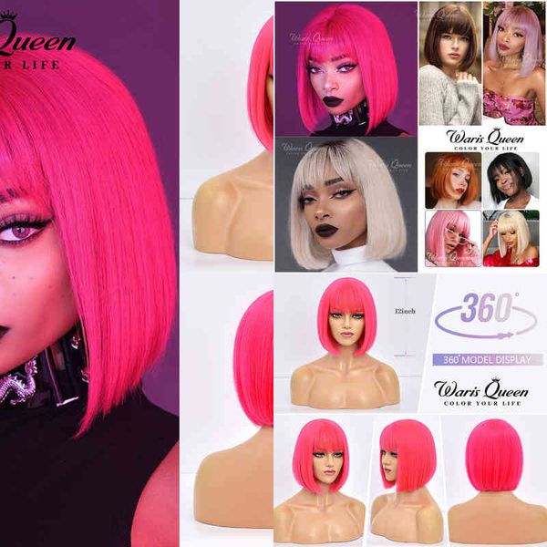 hair synthetic wigs cosplay short bob wig with bangs synthetic wigs for women straight ombre rose red pink 12 inch heat resistant lolita cos, Black
hair synthetic wigs cosplay short bob wig with bangs synthetic wigs for women straight ombre rose red pink 12 inch heat resistant lolita cos, Black