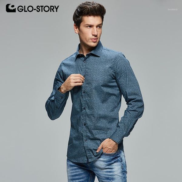 glo-story men's 2019 formal shirt men full print button down long sleeve cotton dress shirts blouse clothes mcs-79061, White;black
glo-story men's 2019 formal shirt men full print button down long sleeve cotton dress shirts blouse clothes mcs-79061, White;black