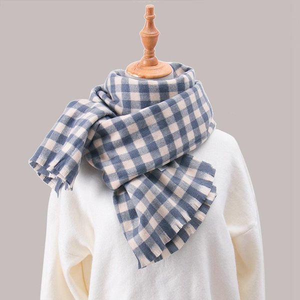 scarves 2021 korean winter ins style girl literature art long women's scarf fashion thickening warm insulation student plaid shawl, Blue;gray
scarves 2021 korean winter ins style girl literature art long women's scarf fashion thickening warm insulation student plaid shawl, Blue;gray