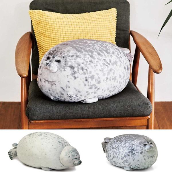 novelty cute seal plush toy sea lion stuffed doll soft short plush sleeping pillow chair cushion gift for kid children drop ship y200623