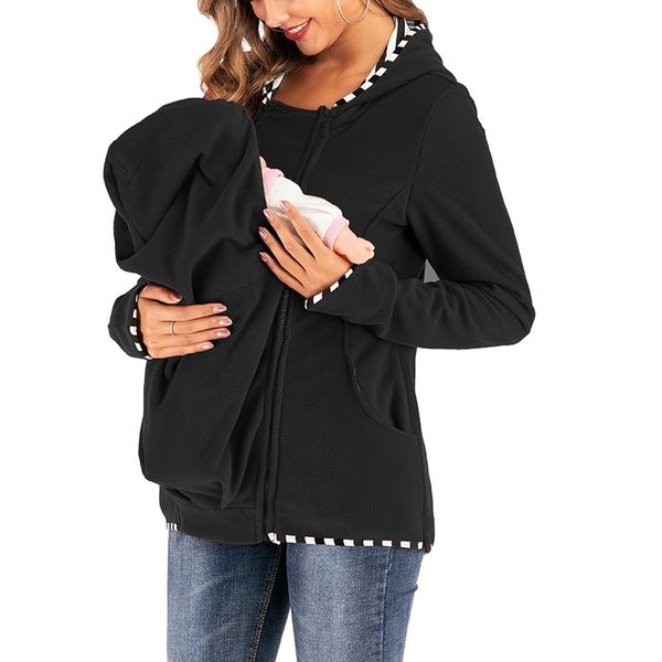 multifunctional childcare bag maternity women sweatshirt, Black;white
multifunctional childcare bag maternity women sweatshirt, Black;white