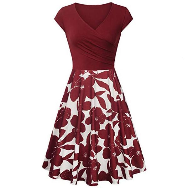 women's dress summer 2021 short sleeve cross v- neck casual dresses vintage elegant flared a-line sundress dress female, Black;gray
women's dress summer 2021 short sleeve cross v- neck casual dresses vintage elegant flared a-line sundress dress female, Black;gray