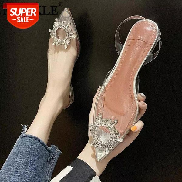mcckle transparent shoes women crystal sandals jelly pointed toe clear high heels ladies fashion slip on casual female footwear #hr7y, Black
mcckle transparent shoes women crystal sandals jelly pointed toe clear high heels ladies fashion slip on casual female footwear #hr7y, Black