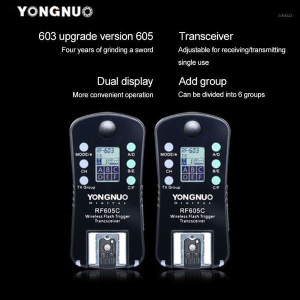 yongnuo rf-605 rf605c rf 605c rf605 c wireless flash trigger for upgrade version of rf-603ii1
yongnuo rf-605 rf605c rf 605c rf605 c wireless flash trigger for upgrade version of rf-603ii1