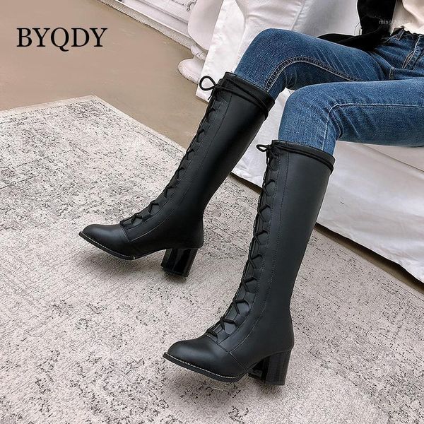 boots byqdy short plush women warm winter lace-up square heel knee high round toe slim long shoes 481, Black
boots byqdy short plush women warm winter lace-up square heel knee high round toe slim long shoes 481, Black