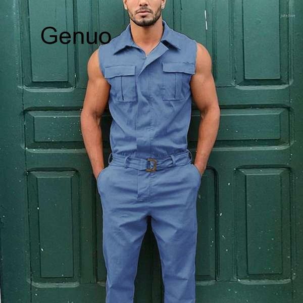 men cargo overalls lapel sleeveless fashion jumpsuit joggers solid pants with belt 2020 pockets streetwear casual romper1, Black
men cargo overalls lapel sleeveless fashion jumpsuit joggers solid pants with belt 2020 pockets streetwear casual romper1, Black