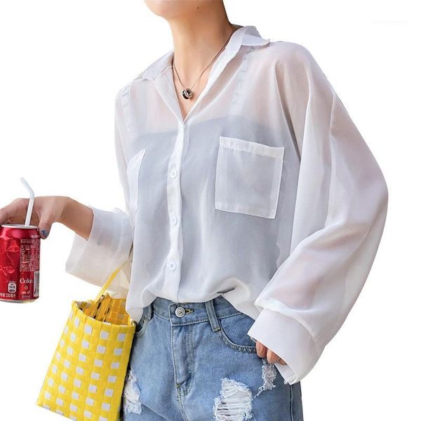 women's blouses & shirts chiffon spring summer long sleeve sun protection blouse women middle and original style loose outside with shi, White
women's blouses & shirts chiffon spring summer long sleeve sun protection blouse women middle and original style loose outside with shi, White