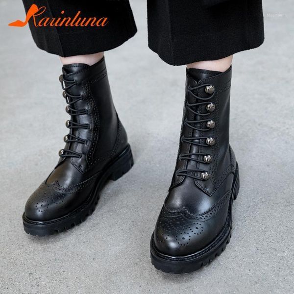 karin 2020 genuine cow leather ankle boots woman shoes chunky heels platform fashion shoes lady boots female1, Black
karin 2020 genuine cow leather ankle boots woman shoes chunky heels platform fashion shoes lady boots female1, Black