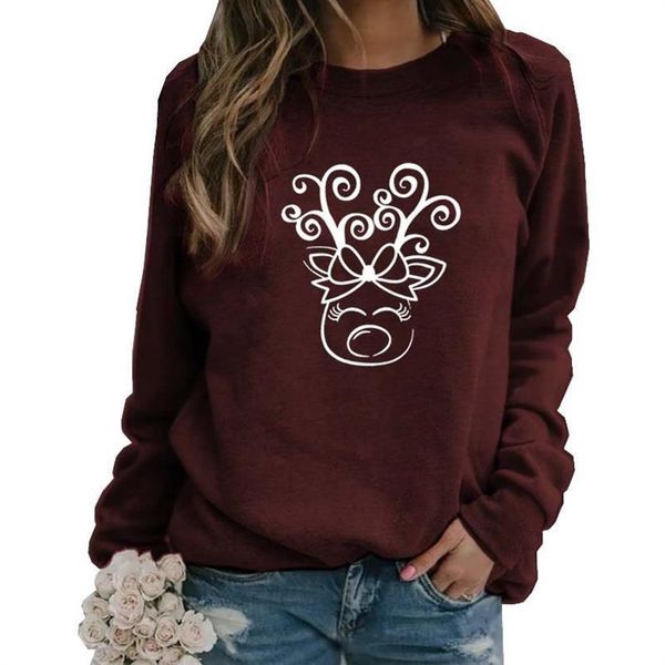 long sleeve round neck hoodies christmas moose animal print hoodies for women sweatshirt femmes kawaii sweatshirts funny pattern y1114, Black
long sleeve round neck hoodies christmas moose animal print hoodies for women sweatshirt femmes kawaii sweatshirts funny pattern y1114, Black