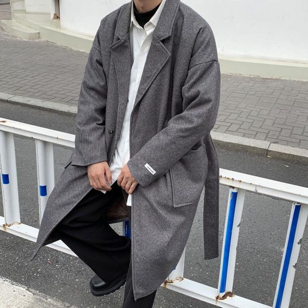 korean thick woolen coat men's fashion casual long woolen coat men streetwear loose winter oversize jacket mens overcoat, Black
korean thick woolen coat men's fashion casual long woolen coat men streetwear loose winter oversize jacket mens overcoat, Black