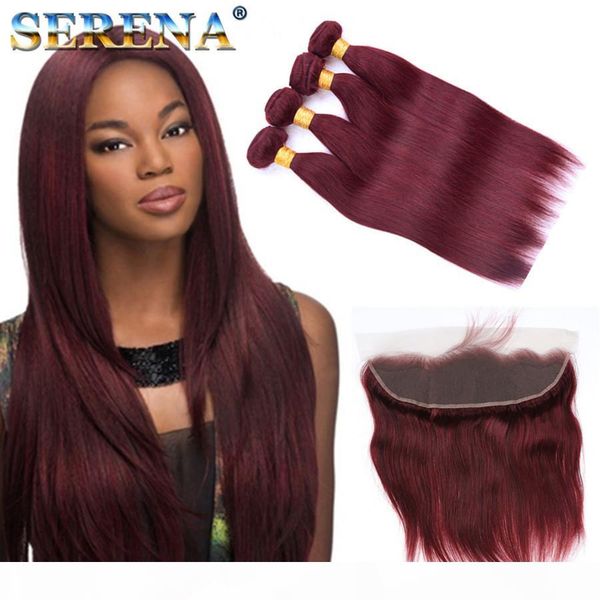 2018 unprocessed 99j hair bundles with 13x4 frontal #99j malaysian straight human hair 4 bundles with lace closure 5pcs lot, Black;brown
2018 unprocessed 99j hair bundles with 13x4 frontal #99j malaysian straight human hair 4 bundles with lace closure 5pcs lot, Black;brown