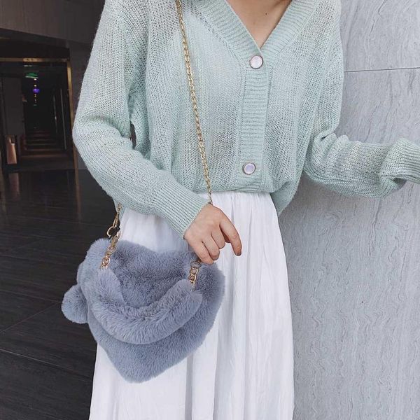 2020 vintage women shoulder bags heart shape fashion ladies faux fur plush chain cross-body bag female hair tote bags #ng 
2020 vintage women shoulder bags heart shape fashion ladies faux fur plush chain cross-body bag female hair tote bags #ng
