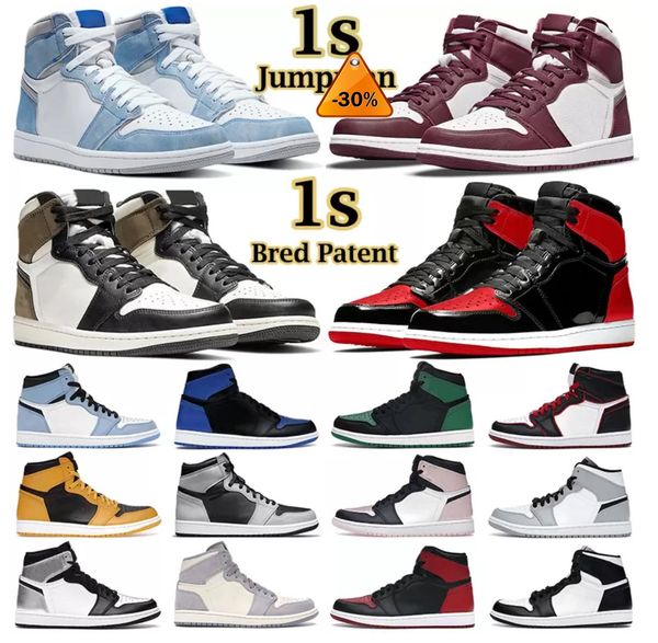 2022 men women basketball shoes 1s jumpman 1 high mid bordeaux atmosphere bred patent university blue hyper royal pale ivory mens l, Black
2022 men women basketball shoes 1s jumpman 1 high mid bordeaux atmosphere bred patent university blue hyper royal pale ivory mens l, Black