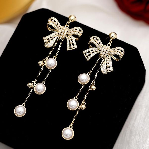 dangle & chandelier french retro baroque pearl earrings s925 sterling needle pendant bow long tassel woman gril, Silver
dangle & chandelier french retro baroque pearl earrings s925 sterling needle pendant bow long tassel woman gril, Silver