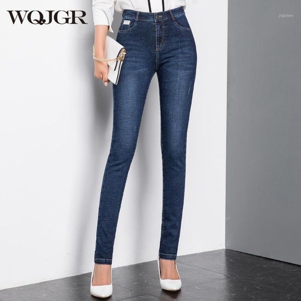 wqjgr spring and autumn high waist jeans women dark blue elastic women jeans full length pencil pants1
wqjgr spring and autumn high waist jeans women dark blue elastic women jeans full length pencil pants1