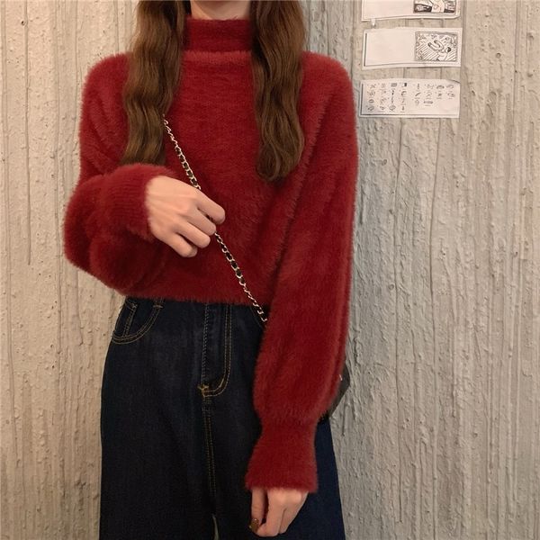2021 high-necked semi-velvet, thick-necked nightgown, new female autumn loose winter, wear long-knit pullover, knitted or 1 84yi, White;black
2021 high-necked semi-velvet, thick-necked nightgown, new female autumn loose winter, wear long-knit pullover, knitted or 1 84yi, White;black