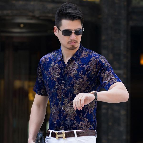 men's casual shirts kuyomens floral for men dress shirt male turndown collar brand summer camisa slim fit masculina chemise homme, White;black
men's casual shirts kuyomens floral for men dress shirt male turndown collar brand summer camisa slim fit masculina chemise homme, White;black