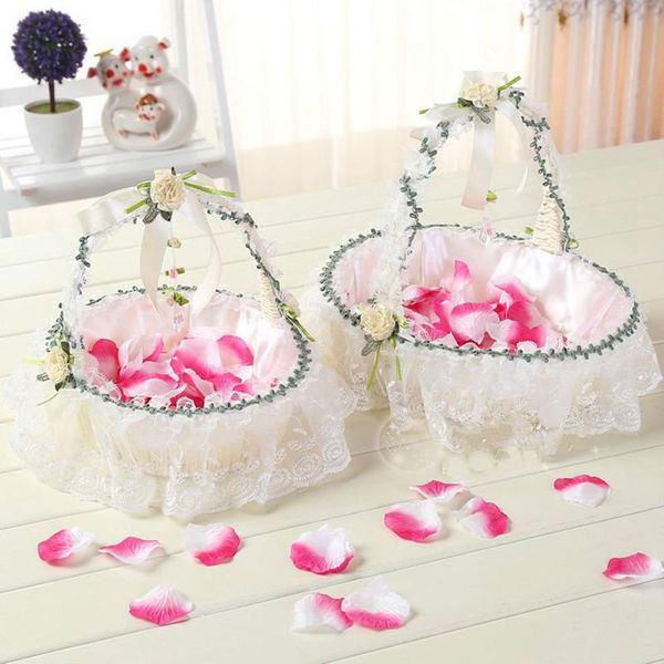 decorative flowers & wreaths 2pcs/lot wedding flower basket storage candy small gift confetti card container party decoration girl baskets
decorative flowers & wreaths 2pcs/lot wedding flower basket storage candy small gift confetti card container party decoration girl baskets