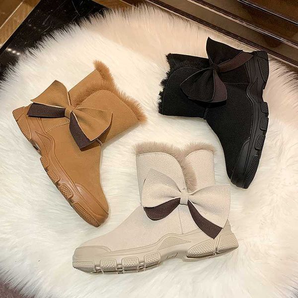 women snow boots 2020 winter fashion chunky ankle boots platform brown woman shoes butterfly knot designers padded ladies, Black
women snow boots 2020 winter fashion chunky ankle boots platform brown woman shoes butterfly knot designers padded ladies, Black