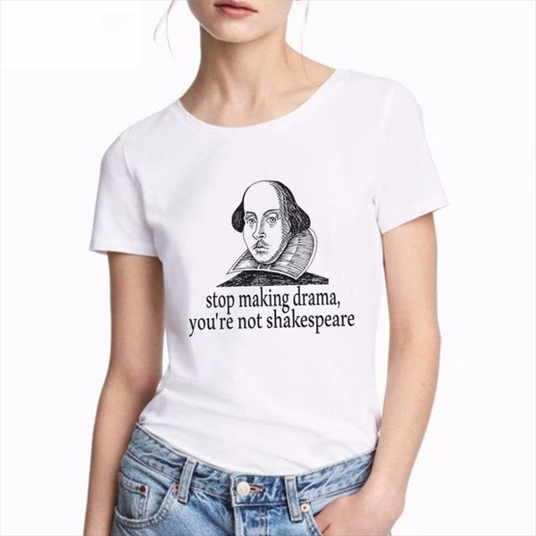tshirt women vogue 100% cotton print tshirt smaking drama, youre not shakespeare tumblr grunge streetwear white t shirt
tshirt women vogue 100% cotton print tshirt smaking drama, youre not shakespeare tumblr grunge streetwear white t shirt