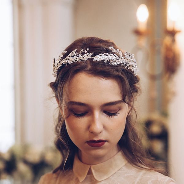 bridal crown and headdress mori crystal xianmei korean hairband super fairy dress wedding hair accessories european style, Silver
bridal crown and headdress mori crystal xianmei korean hairband super fairy dress wedding hair accessories european style, Silver
