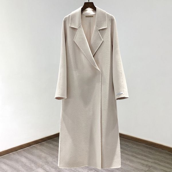 new 2021 spring double woolen turn down collar long wool pink color women cashmere coat feminino ehao, Black
new 2021 spring double woolen turn down collar long wool pink color women cashmere coat feminino ehao, Black