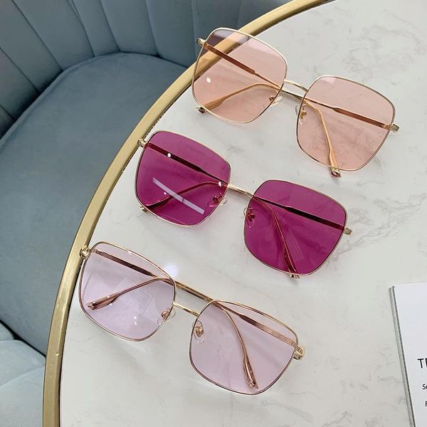 sunglasses metal square women brand designer luxury sun glasses female big frame ocean lens mirror vintage, White;black
sunglasses metal square women brand designer luxury sun glasses female big frame ocean lens mirror vintage, White;black