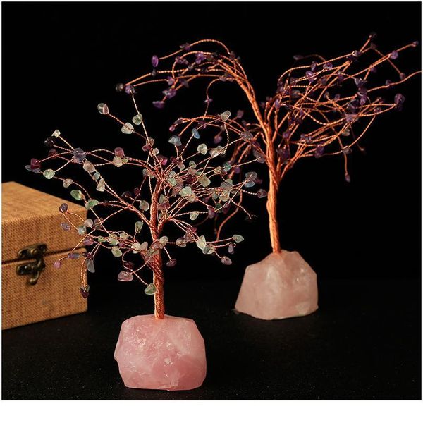 1pc natural crystal base support gravel tree copper wire serves as a trunk rose quartz transparent quartz fluorite jllkoo, Black
1pc natural crystal base support gravel tree copper wire serves as a trunk rose quartz transparent quartz fluorite jllkoo, Black