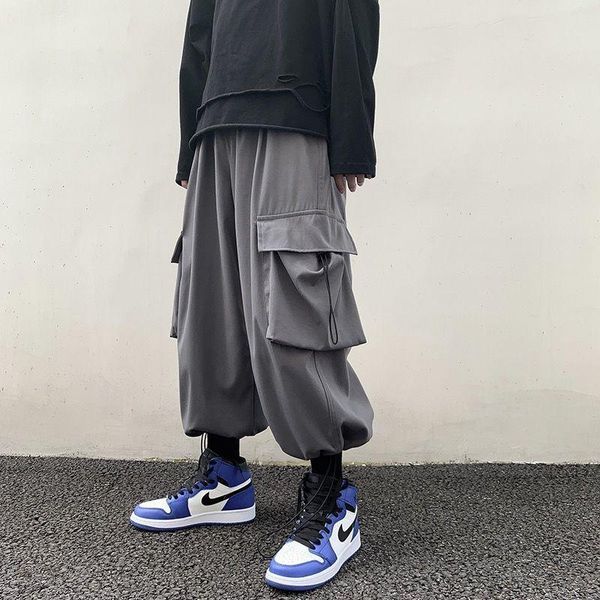 men's pants trendy overalls male students all-match ins drawstring loose nine-point straight-leg pants, handsome casual, Black
men's pants trendy overalls male students all-match ins drawstring loose nine-point straight-leg pants, handsome casual, Black