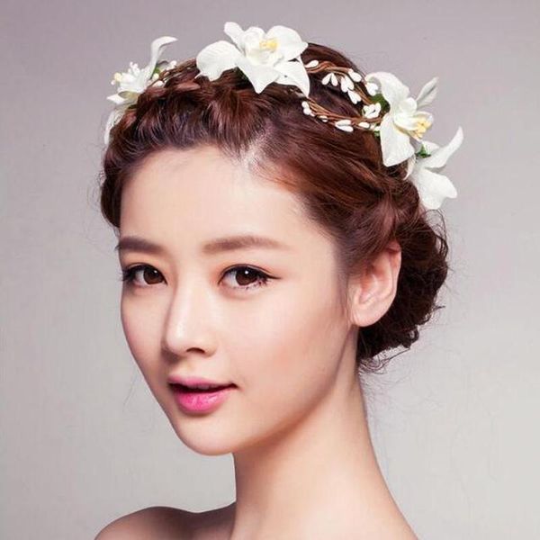5pcs/lot lily flower wreath cloth hair accessories artificial floral beach hairbands bride headwear for wedding headdress
5pcs/lot lily flower wreath cloth hair accessories artificial floral beach hairbands bride headwear for wedding headdress