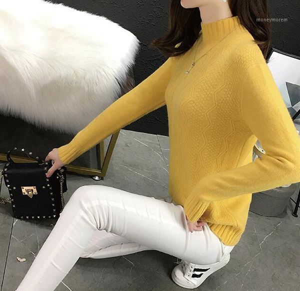 women's sweaters ms / korean style autumn and winter sweater; plain loose pullover with a medium-length collar; long sleeve sweater1, White;black
women's sweaters ms / korean style autumn and winter sweater; plain loose pullover with a medium-length collar; long sleeve sweater1, White;black