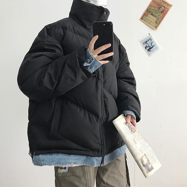 winter denim stitching thickened jacket men warm parka men fashion stand collar coat mens wild loose short coat male clothes1, Black
winter denim stitching thickened jacket men warm parka men fashion stand collar coat mens wild loose short coat male clothes1, Black