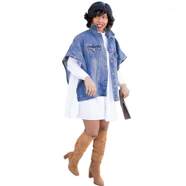 lemon gina new autumn button up batwing short sleeve denim open side high street jean jacket coat n0011, Black;brown
lemon gina new autumn button up batwing short sleeve denim open side high street jean jacket coat n0011, Black;brown