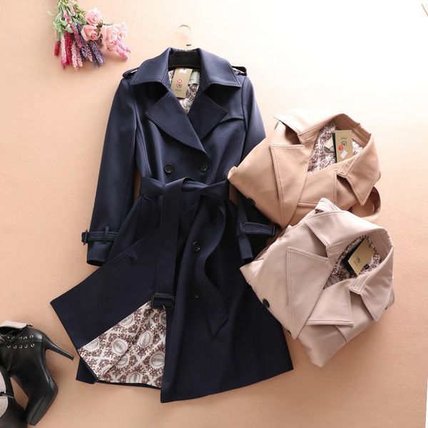 women's trench coat 2021 autumn winter double breasted slim windbreaker with belt female overwear plus size 3xl y30, Tan;black
women's trench coat 2021 autumn winter double breasted slim windbreaker with belt female overwear plus size 3xl y30, Tan;black