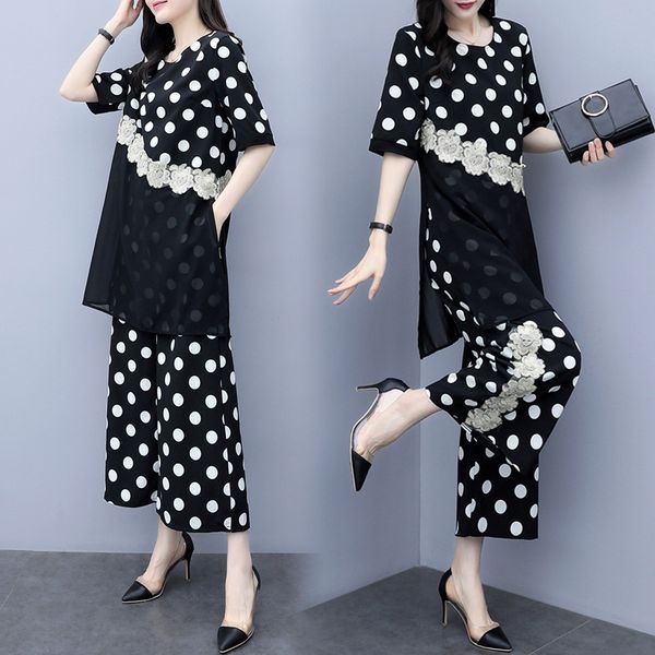 2020 summer new women's loose slimming polka dot chiffon pants pants wide leg pantswide leg pantstwo-piece fashion suit for women 0e, Gray
2020 summer new women's loose slimming polka dot chiffon pants pants wide leg pantswide leg pantstwo-piece fashion suit for women 0e, Gray
