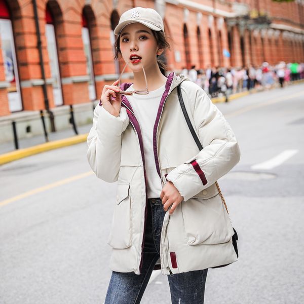 2021 newwomen winter hooded long thick jacket oversize style warm cotton padded coat femme chamarras mujer 50xm, Black
2021 newwomen winter hooded long thick jacket oversize style warm cotton padded coat femme chamarras mujer 50xm, Black