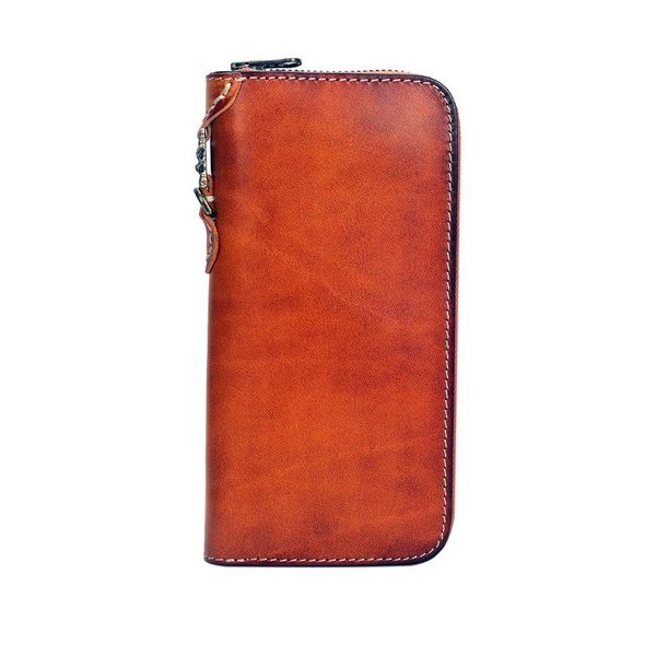 wallets handmade women cow leather green purses men clutch vegetable tanned hand dyeing wallet, Red;black
wallets handmade women cow leather green purses men clutch vegetable tanned hand dyeing wallet, Red;black