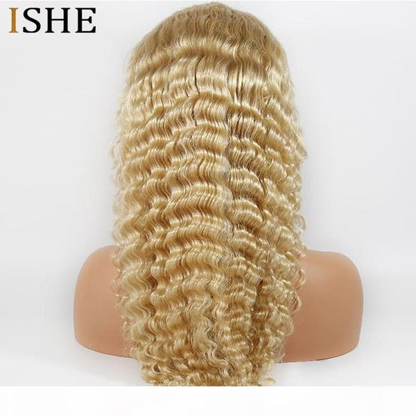 613 blonde lace front wigs with baby hair non remy deep wave human hair wigs pre plucked for women 150% density lace wig, Black
613 blonde lace front wigs with baby hair non remy deep wave human hair wigs pre plucked for women 150% density lace wig, Black
