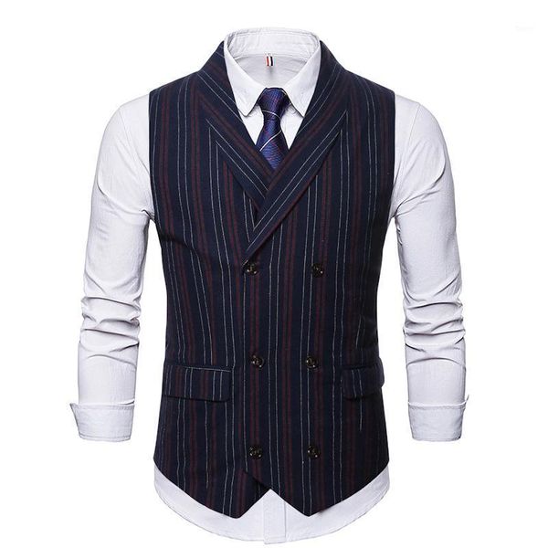 striped mens formal vest waistcoats party business double breasted suit collar chalecos para hombre autumn spring slim men vests1, Black;white
striped mens formal vest waistcoats party business double breasted suit collar chalecos para hombre autumn spring slim men vests1, Black;white