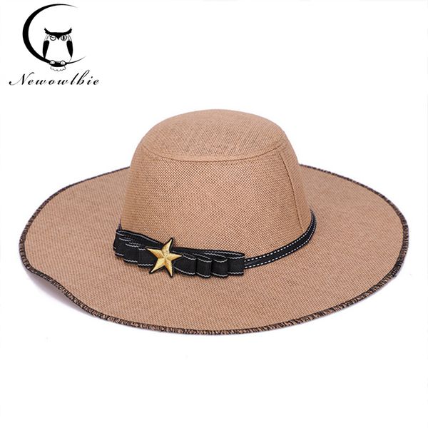 wide brim hats summer ladies' cool sun hat fashionable straw casquette femme ete for women chapeau gorra mujer, Blue;gray
wide brim hats summer ladies' cool sun hat fashionable straw casquette femme ete for women chapeau gorra mujer, Blue;gray
