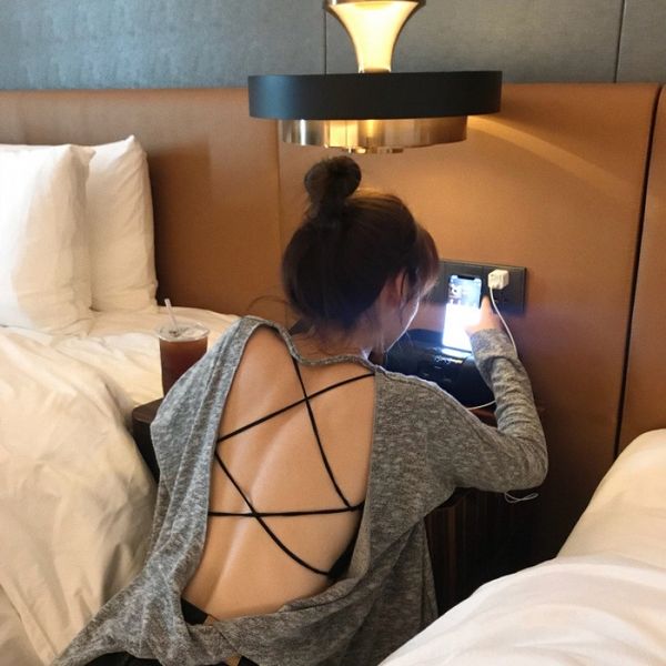 beach big open back camisole vest personality women fashion irregular long sleeve t-shirt suspender vest two sets mwlin mw, White
beach big open back camisole vest personality women fashion irregular long sleeve t-shirt suspender vest two sets mwlin mw, White
