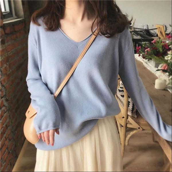 autumn and winter new v neck loose sweater women stylish and wild kawaii sweater white bottoming shirt sweaters long sleeve, White;black
autumn and winter new v neck loose sweater women stylish and wild kawaii sweater white bottoming shirt sweaters long sleeve, White;black