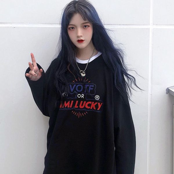 women's t-shirts korean kawaii ulzzang letter print t shirt casual oversized tshirt black white female harajuku clothes1
women's t-shirts korean kawaii ulzzang letter print t shirt casual oversized tshirt black white female harajuku clothes1