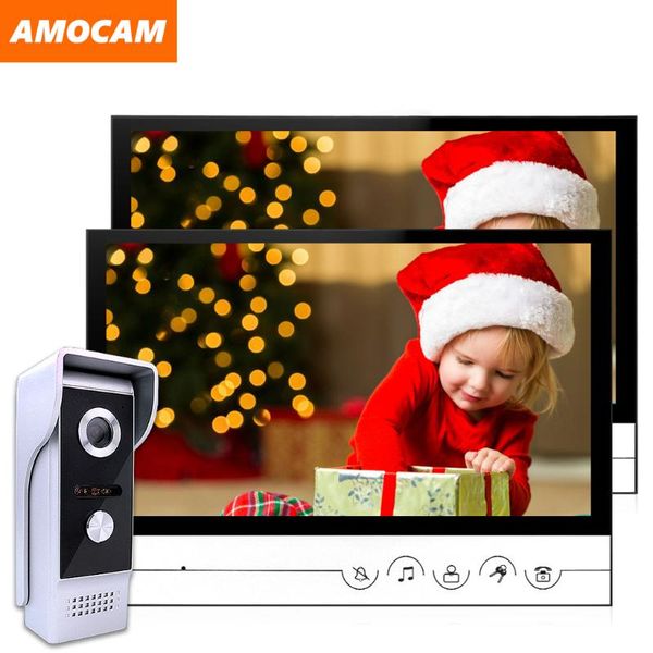 9 inch video door phone system wired video intercom doorbell alloy ir camera remote unlock 1 camera / 2 monitor
9 inch video door phone system wired video intercom doorbell alloy ir camera remote unlock 1 camera / 2 monitor