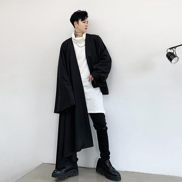 s-xldark custom irregular asymmetric design mid-length handsome unbuttoned windbreaker men's jacket.1, Tan;black
s-xldark custom irregular asymmetric design mid-length handsome unbuttoned windbreaker men's jacket.1, Tan;black