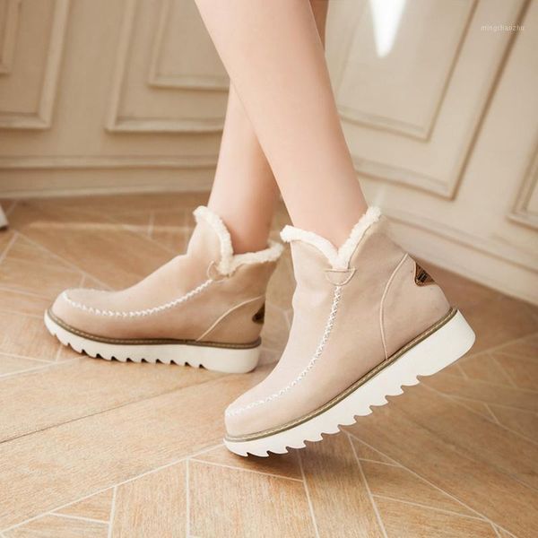 boots classic women winter suede ankle snow female warm fur plush insole botas mujer slip on platform 1, Black
boots classic women winter suede ankle snow female warm fur plush insole botas mujer slip on platform 1, Black