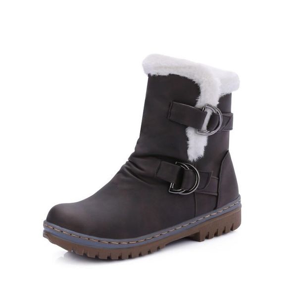 fashion winter boots women snow boots flat heels winter shoes warm fur boot mid-calf spring autumn women's shoes plus size 34-43, Black
fashion winter boots women snow boots flat heels winter shoes warm fur boot mid-calf spring autumn women's shoes plus size 34-43, Black