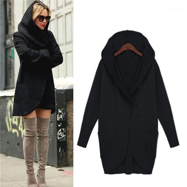 spring hoodies jacket women long sleeve loose long woolen coat fashion ladies solid color pocket coats overcoat1, Black;brown
spring hoodies jacket women long sleeve loose long woolen coat fashion ladies solid color pocket coats overcoat1, Black;brown