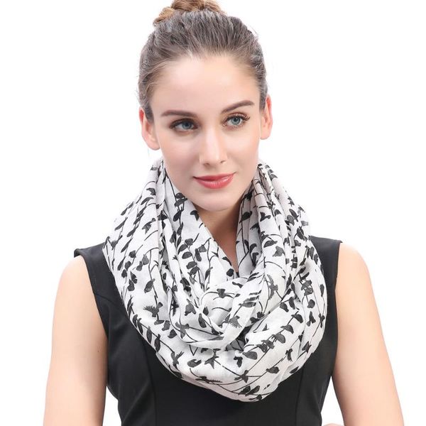 scarves quality birds on tree print women's infinity loop scarf snood gift accessory, Blue;gray
scarves quality birds on tree print women's infinity loop scarf snood gift accessory, Blue;gray