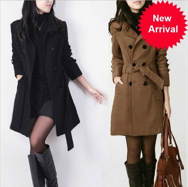 winter long sleeve wool coat women europe style plus size casaco feminino ladies autumn new slim long woolen coats, Black
winter long sleeve wool coat women europe style plus size casaco feminino ladies autumn new slim long woolen coats, Black